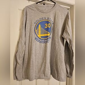Golden State Warriors #30 Steph Curry Long-sleeved T-shirt.  Size:L.